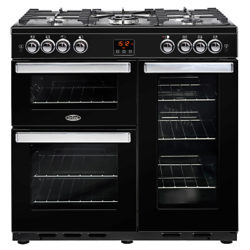 Belling Cookcentre 90G Gas Range Cooker Black